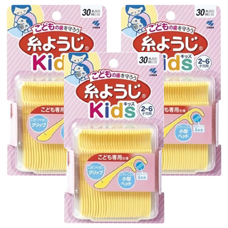 小林製藥 小孩的牙線 2-6歲, 30支, 3包