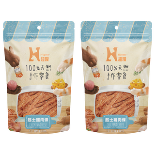 Hyperr 超躍 手作寵物零食/貓狗零食/原肉零食, 起士雞肉條, 100g, 2包