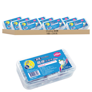 Shallop 刷樂 扁線牙線棒, 200支, 9盒