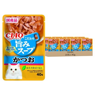 INABA CIAO 啾嚕 柴魚鮮味餐包 40g, IC-352 鰹魚, 16包