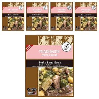 T.N.A. 悠遊 全齡種貓狗餐包, 牧野牛羊燉時蔬, 150g, 5包