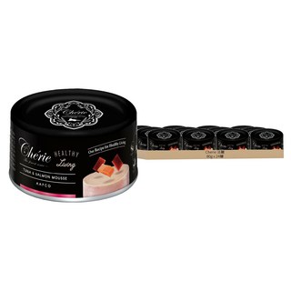 Cherie 法麗 全照護主食罐系列 貓罐 鮪魚佐鮭魚慕斯 絲滑口感 80g x 24罐