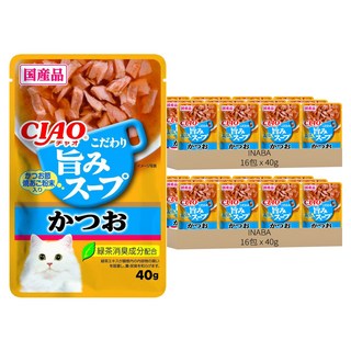 INABA CIAO 啾嚕 柴魚鮮味餐包 40g, IC-352 鰹魚, 32包