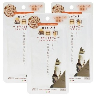 貓日和 鮮饗餐包, 起司雞肉, 40g, 3包