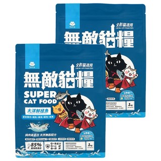 ParkCat 貓樂園 全齡貓 無穀天然高蛋白無敵貓糧, 大洋鮮極魚, 1kg, 2袋