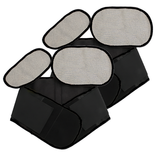 A-ZEAL 愛力歐磁石鋼板保暖護腰 強效支撐 可調節鬆緊 黑色, 2個