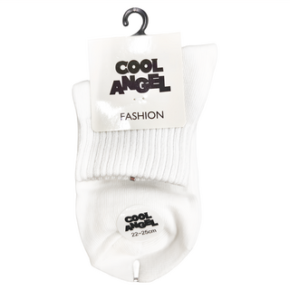 Cool Angel 天使之翼 1/2學生襪 白色, 22~25cm
