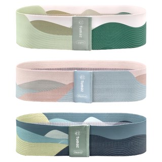 Tumaz 月熊 三階段翹臀彈力圈 3個, 山型, 1組