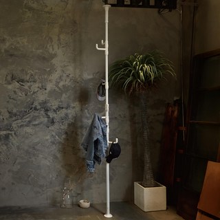 LiFArt 頂天立地多用途掛衣架/衣帽架 NEE-023, 白色