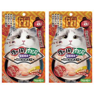 JOY FOOD 喜樂寵宴 御用肉泥條 機能保健系列 一般貓用, 美味鰹魚+蟹肉, 64g, 2袋