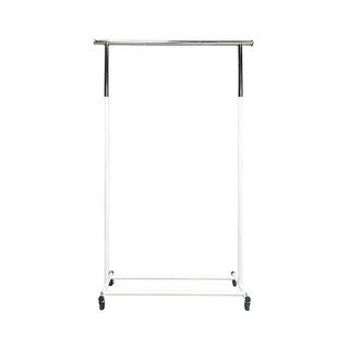 Steel Tycoon 鋼鐵力士 全鐵單桿衣架 免工具輕鬆組裝 多元置物 質感烤漆, 白色