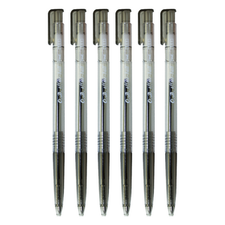 O.B. 歐布德 #111 0.7 原子筆 - 書寫流暢, 黑色, 6支