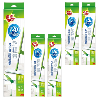 3M Scotch-Brite 百利 免手洗魔布拖把, 5支