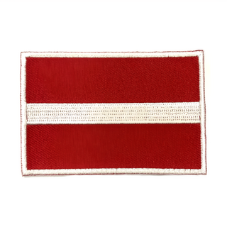 A-ONE 匯旺 拉脫維亞國旗刺繡布貼, 彩色, 1個