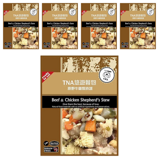 T.N.A. 悠遊 餐包, 原野牛雞燉時蔬, 150g, 5包