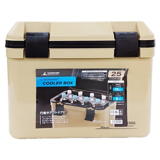 CAPTAIN STAG 鹿牌 戶外露營保冰桶 25L, 沙色