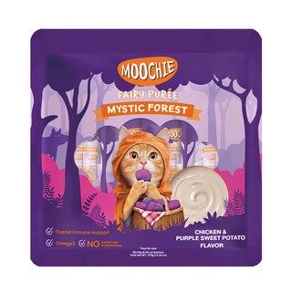 MOOCHIE 姆吉 家庭號 貓肉泥系列 25條, 雞肉紫薯, 375g, 1袋