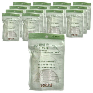 淨新科技 超細滑牙線棒, 50支, 15包