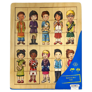 beleduc 匹配拼圖 我的朋友 Match & Mix Kids 兒童玩具, 30片, 1組