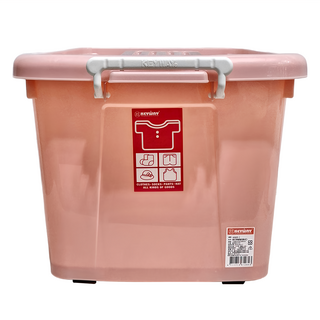 KEYWAY 聯府 銀采滑輪整理箱 45L AK600-2, 紅色, 1個