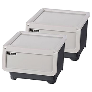 KEYWAY 聯府 阿囉哈直取式收納箱 20L, 灰色, 2個