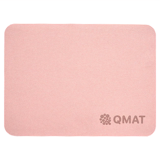 QMAT 30mm運動跪墊 抗菌款 輕便好攜帶 雙面雙壓紋設計 止滑 易於清潔 除臭功能, 櫻花粉, S(40 x 30cm), 1個