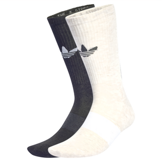 ADIDAS PREM CREW IR5731 男女適用 運動休閒襪, 白色 + 黑色, S