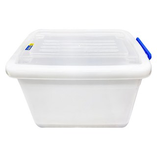 KEYWAY 聯府 滑輪掀蓋整理收納箱 48L, 淨白色, 1個