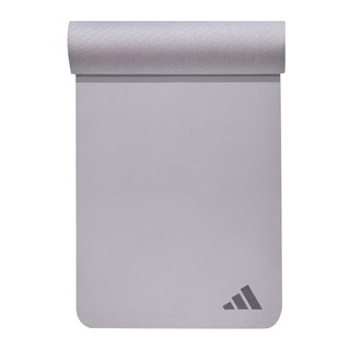 adidas 愛迪達 環保壓紋瑜珈墊, 銀河灰, 1個