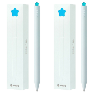 KaCO FIRST STAR 星願 旋轉中性筆 附同款筆芯 2支 0.5mm 星藍, 黑色