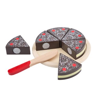 woet New Classic Toys 蛋糕切切樂, 巧克力, 1組