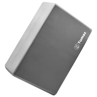 Tumaz 月熊 健身 單色瑜珈磚 高密度EVA材質 優異止滑 減震效果 回彈性佳, 百搭灰, 1個