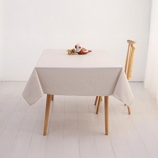 Casa Bella 美麗家居 日系防水桌巾, 178 x 132cm, 淺褐十字紋, 1條