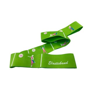 Bridgeport 台灣橋堡 8段摺疊彈力伸展帶/拉筋帶 14種動作示範 台灣製, 顏色隨機, 1個