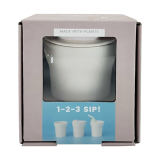 Miniware 天然聚乳酸兒童愛喝水水杯組, 香草棉花糖, 1組, 190ml