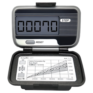 Mayka 明家 健康計步器 步數計算 含電池 台灣製造, 1個, 黑色