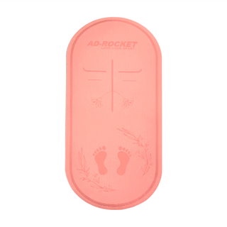 AD-ROCKET 靜音減震加厚訓練跳繩墊 加長加寬pro款 61x140cm 環保TPE材質 防水設計, 粉色, 1個