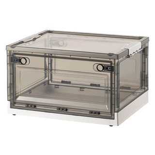 三開收納箱, 中(47 x 35 x 23.5cm), 白色, 1個