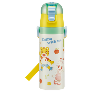 Skater 不鏽鋼直飲保溫水壺, 巧虎 白色 + 黃色, 470ml, 1個