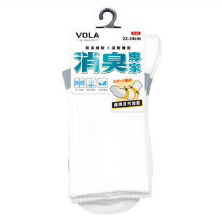 VOLA 維菈 消臭足弓3/4長襪 吸汗舒適 透氣不悶 親膚貼合