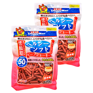 DoggyMan 多格漫 犬用健康低脂短切軟肉條, 牛肉, 420g, 2包