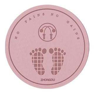 ZHONGOU 長紅 TPE加厚靜音減震跳繩墊 64cm, 粉色, 64 x 1.5cm, 1個