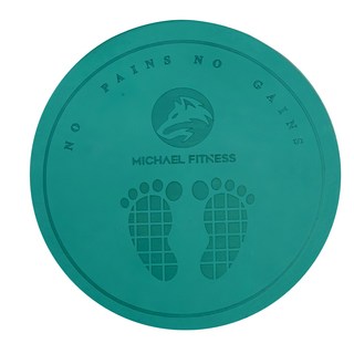 MICHAEL FITNESS 麥克健身 TPE減震跳繩墊 加大 隔音 高彈防滑 保護膝蓋, 綠色, 1條