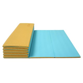 QMAT 折疊瑜珈墊 附尼龍拉鍊袋 800g, 180 x 60 x 0.6cm, 香檳金, 1組, 1個
