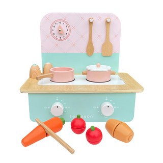 teamson kids 桌上型木製廚房玩具組, 1組