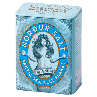 NORDUR 冰島女神 海鹽片 鐵盒 原味, 125g, 1盒