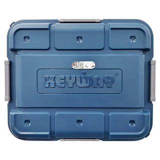 KEYWAY 聯府 SUV多功能滑輪掀蓋整理箱 90L, 藍色, 1組