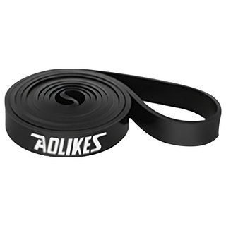 AOLIKES 奧力克斯 重訓健身瑜珈彈力拉力帶 3602 11~30kg, 黑色, 1條
