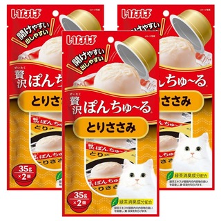 INABA 奢華果凍杯 TSC-45 Set, 雞肉, 70g, 3袋