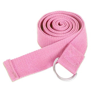 THE ONE UNITED 純棉瑜珈輔助拉力帶 粉色 瑜珈伸展輔助 提升柔軟度, 1條, 180 x 3.5cm